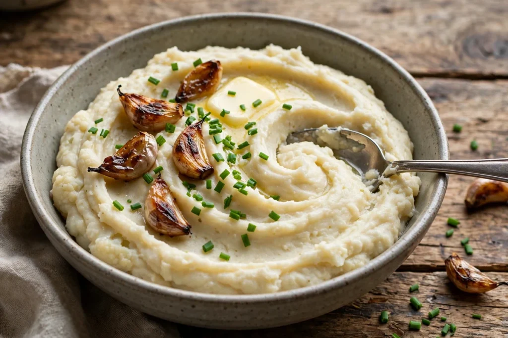 Cauliflower Mashed Potatoes: Light & Creamy