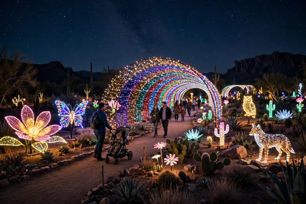 Christmas Light Displays Albuquerque 2026: Luminarias, River of Lights & More