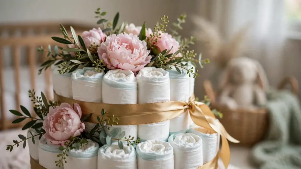 Diaper Cake Decoration Ideas: 20+ Beautiful Designs 2 Diaper Cake Decoration Ideas: 20+ Beautiful Designs
