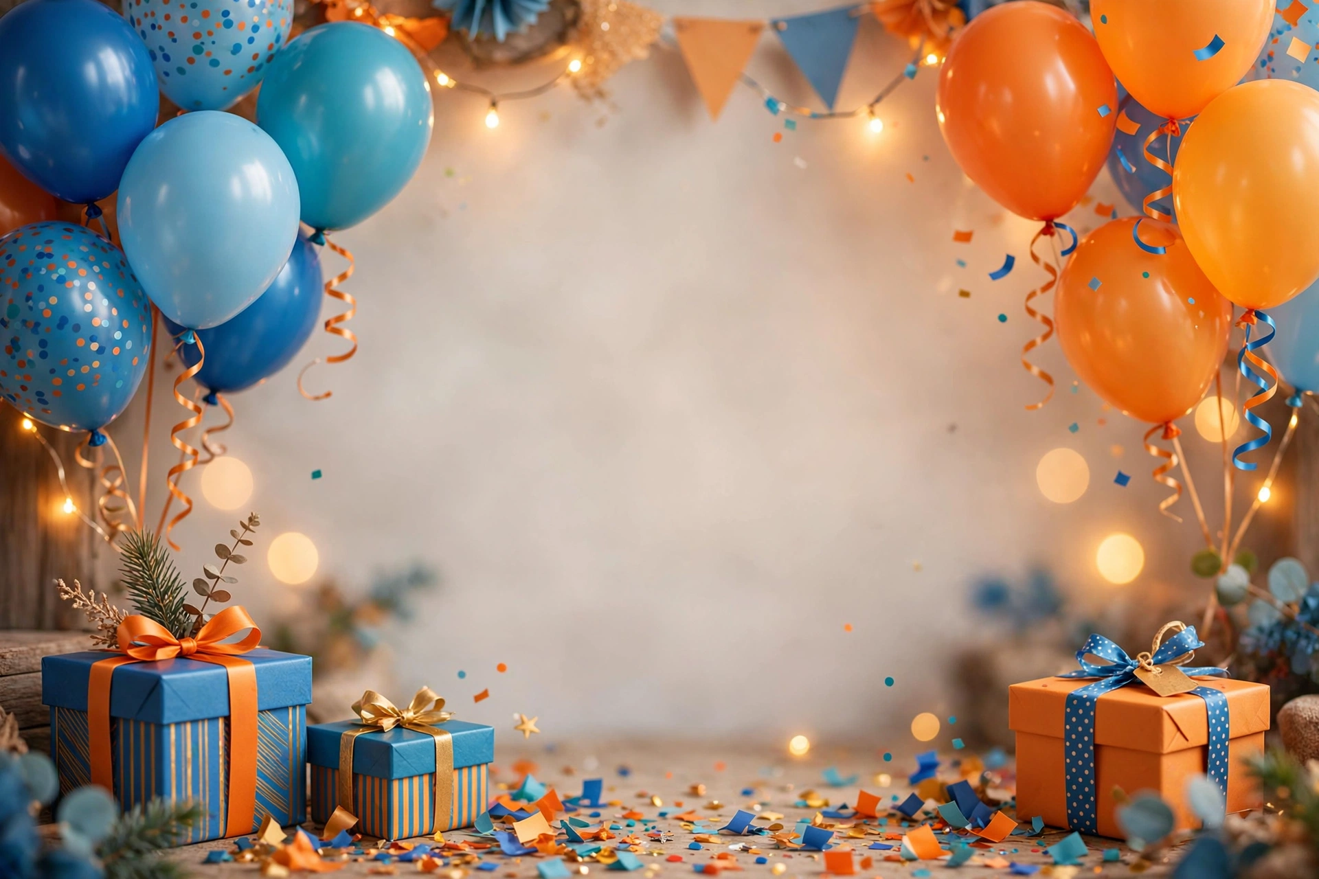 Birthday wishes for brother — festive quote card background