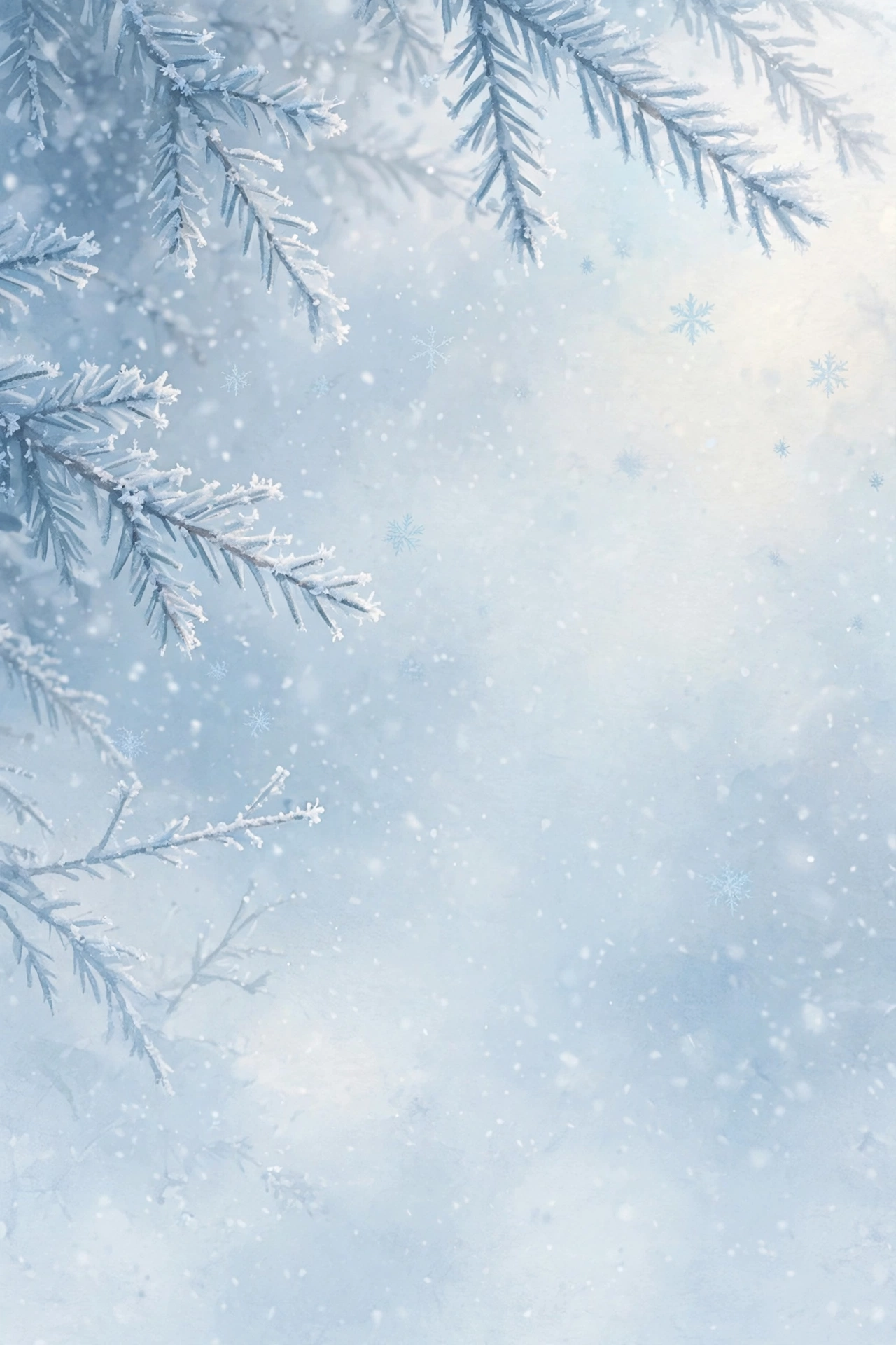 January quotes — winter quote card background