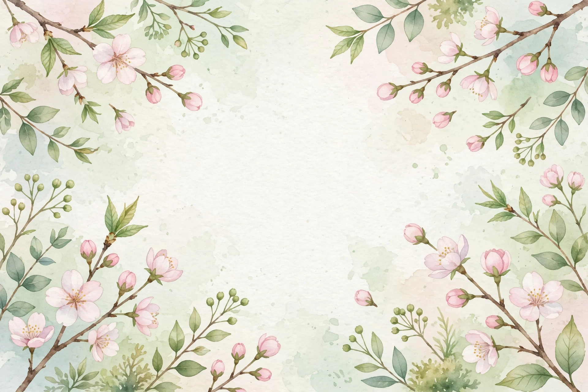 March quotes — spring blossom quote card background