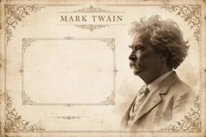 Mark Twain quotes — vintage literary quote card background