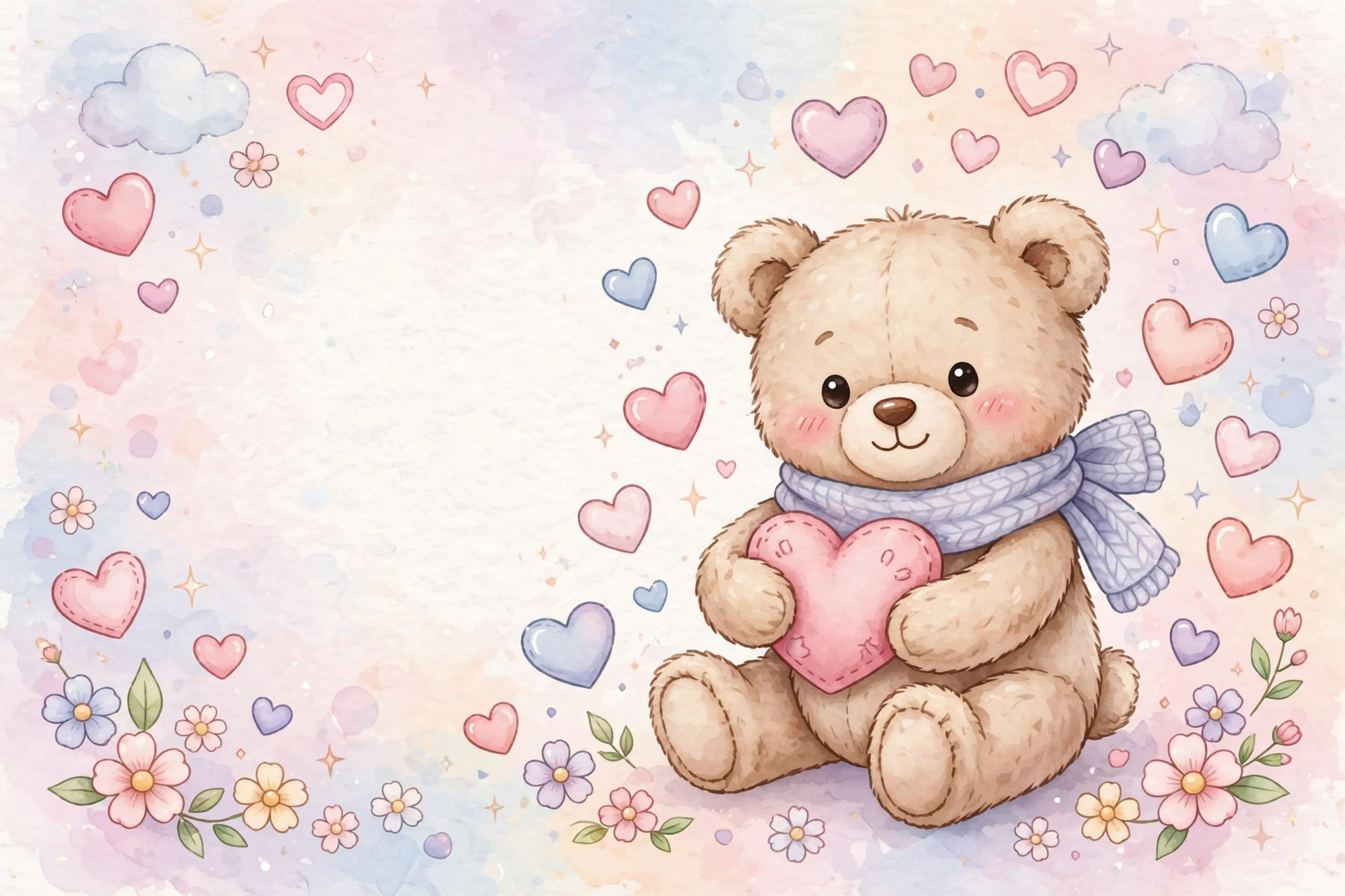 Teddy Day quotes — cute teddy bear quote card background