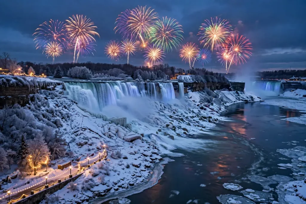 New Year Traditions in Canada: Polar Bear Dips & Niagara