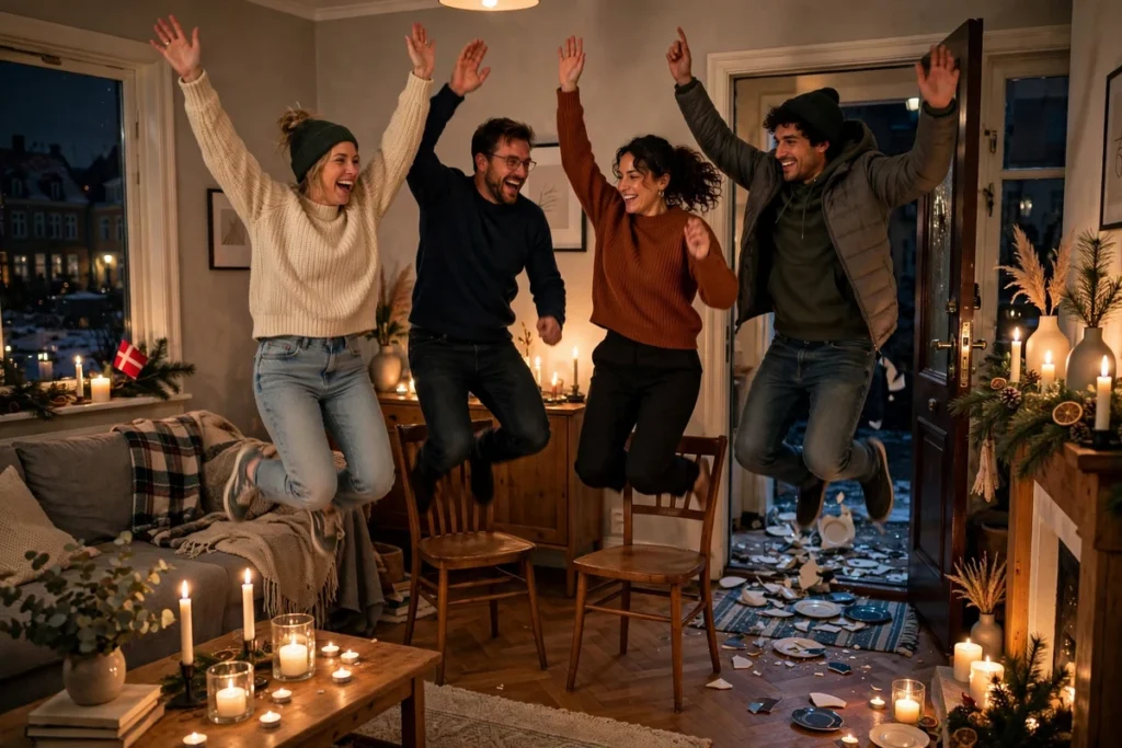 New Year Traditions in Denmark: Plates, Chairs & Luck
