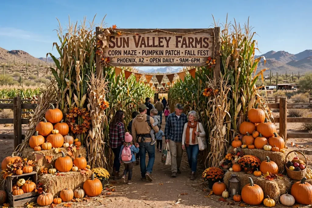 Pumpkin Patches Near Phoenix 2026: Best Farms, Corn Mazes & Fall Fun