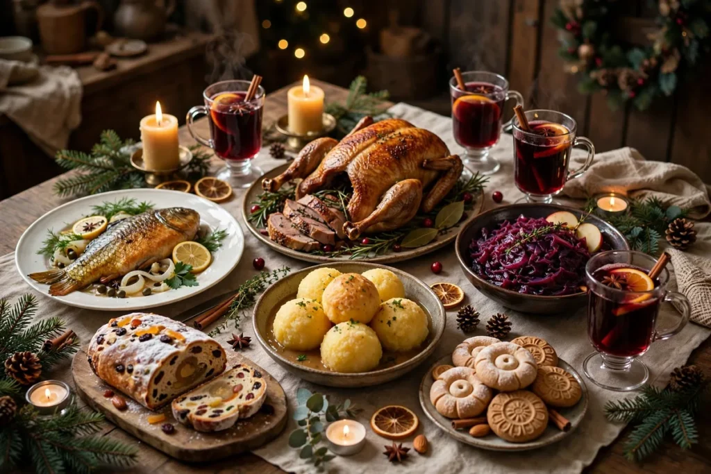 Traditional German Christmas Dinner