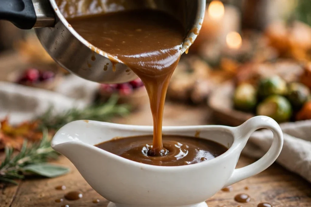 Turkey Gravy from Drippings (Silky & Foolproof)