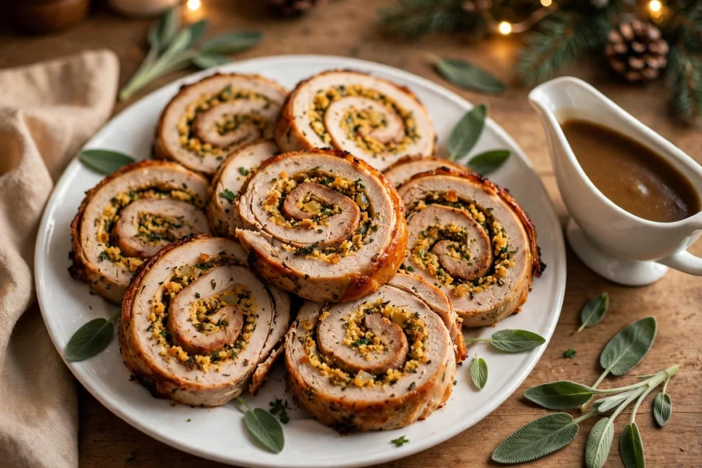 Turkey Roulade with Herb Stuffing: Elegant Holiday Roast