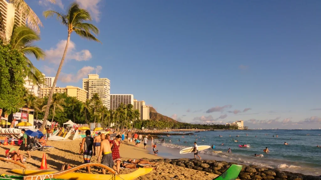 Waikīkī Beach and the Honolulu shoreline