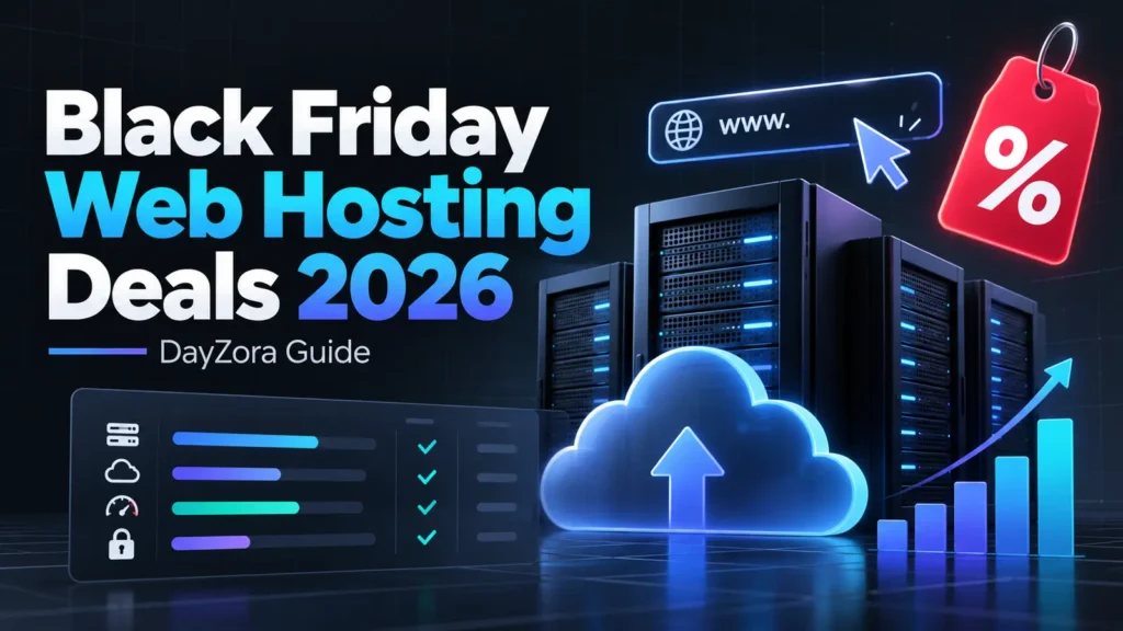Black Friday web hosting deals 2026 comparison graphic