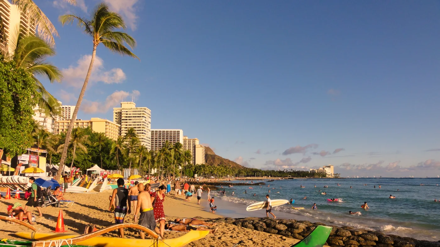 Waikīkī Beach and the Honolulu shoreline