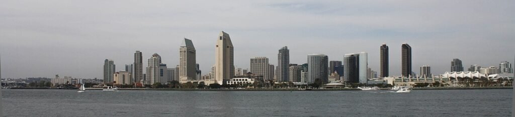 San Diego waterfront and city skyline