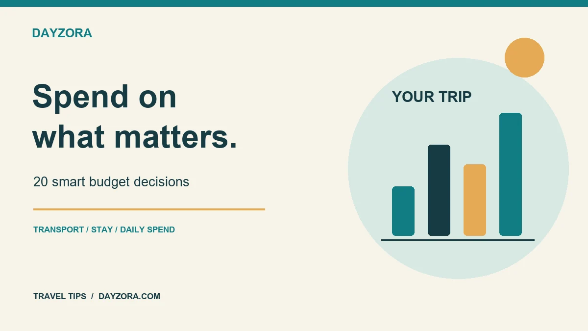 Four bars illustrating travel spending priorities