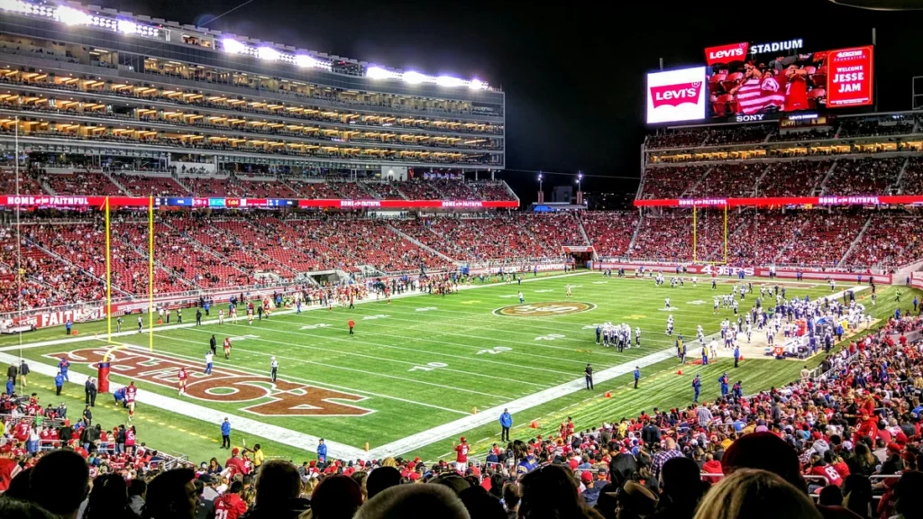 Football game at Levi’s Stadium in Santa Clara
