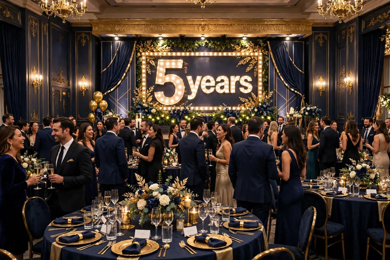 5 Year Business Anniversary Celebration Ideas: Half a Decade