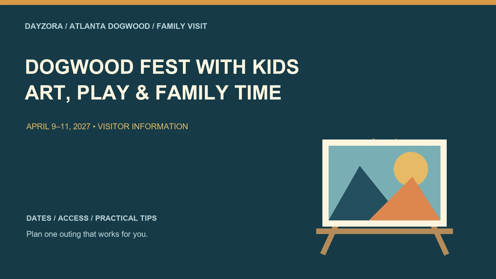 Dogwood Fest With Kids — original illustrated visitor guide