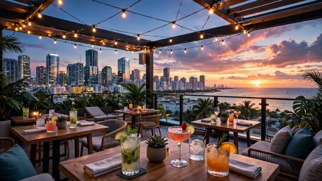 Best rooftop bars in Miami