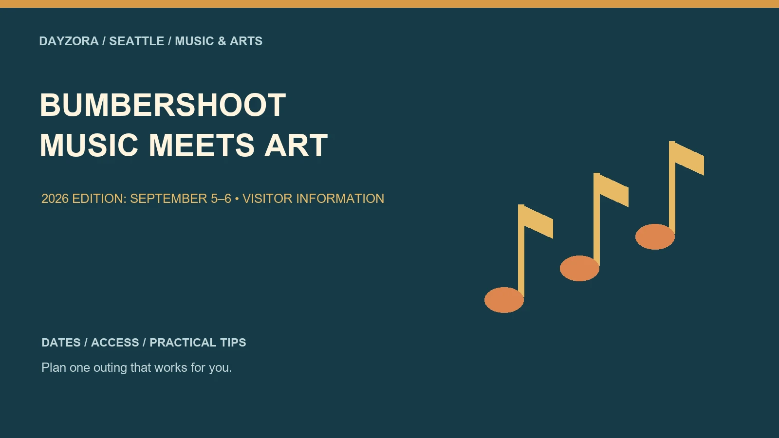 Bumbershoot — original illustrated visitor guide