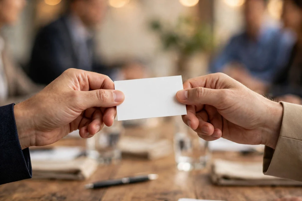 Business Card Etiquette