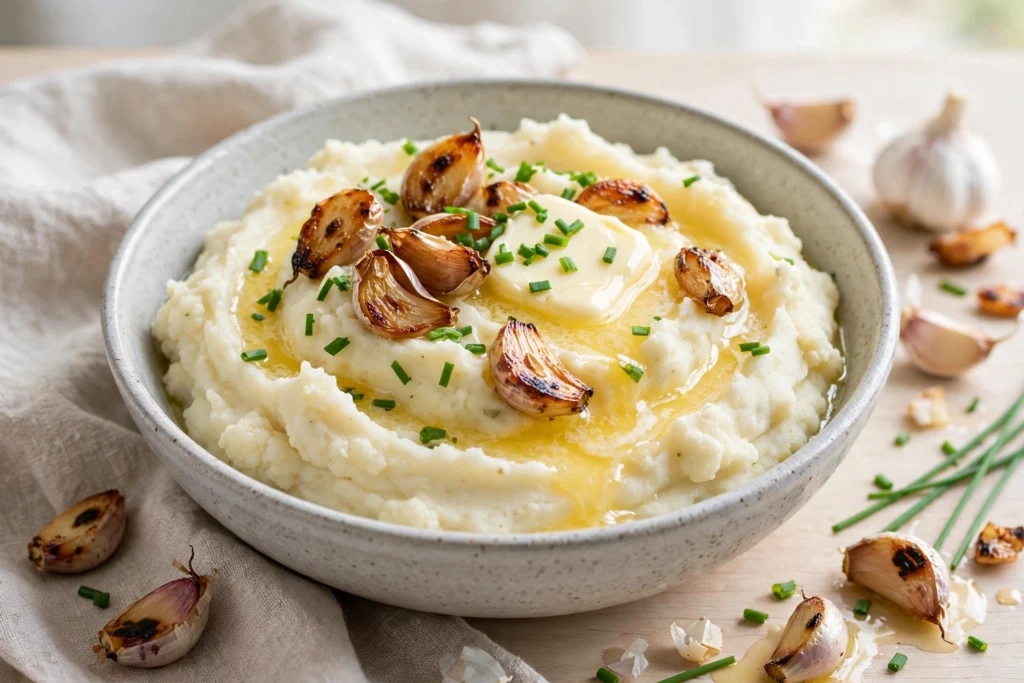 Cauliflower Mashed Potatoes: Light & Creamy