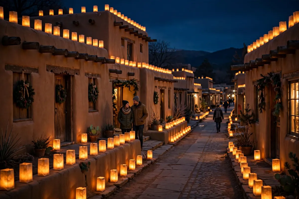 Christmas Light Displays Albuquerque 2026: Luminarias, River of Lights & More