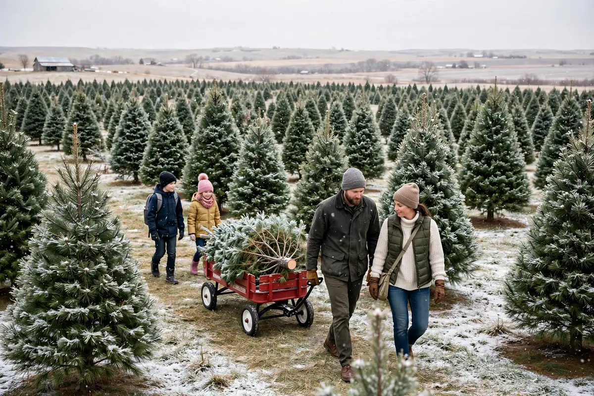 Christmas Tree Farms Near Lincoln 2026: Nebraska’s Best Cut-Your-Own Farms