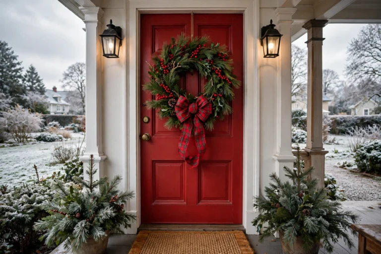 Christmas Wreath Ideas DIY Front Door: Step-by-Step