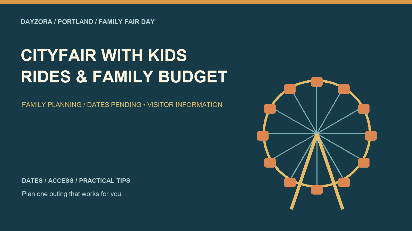 Cityfair With Kids — original illustrated visitor guide