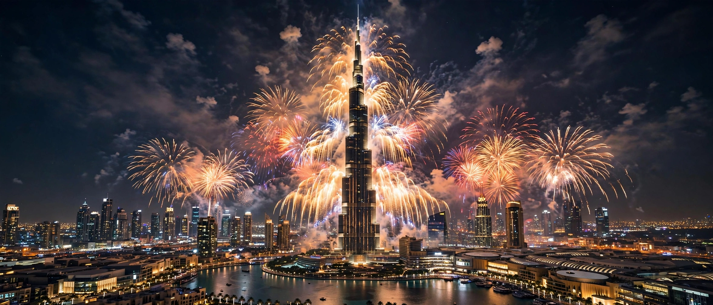 Dubai New Year’s Eve: Burj Khalifa Fireworks