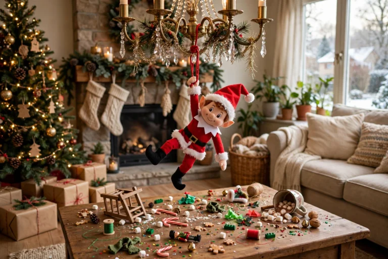 Elf on the Shelf Ideas Funny Easy: 24-Day Calendar
