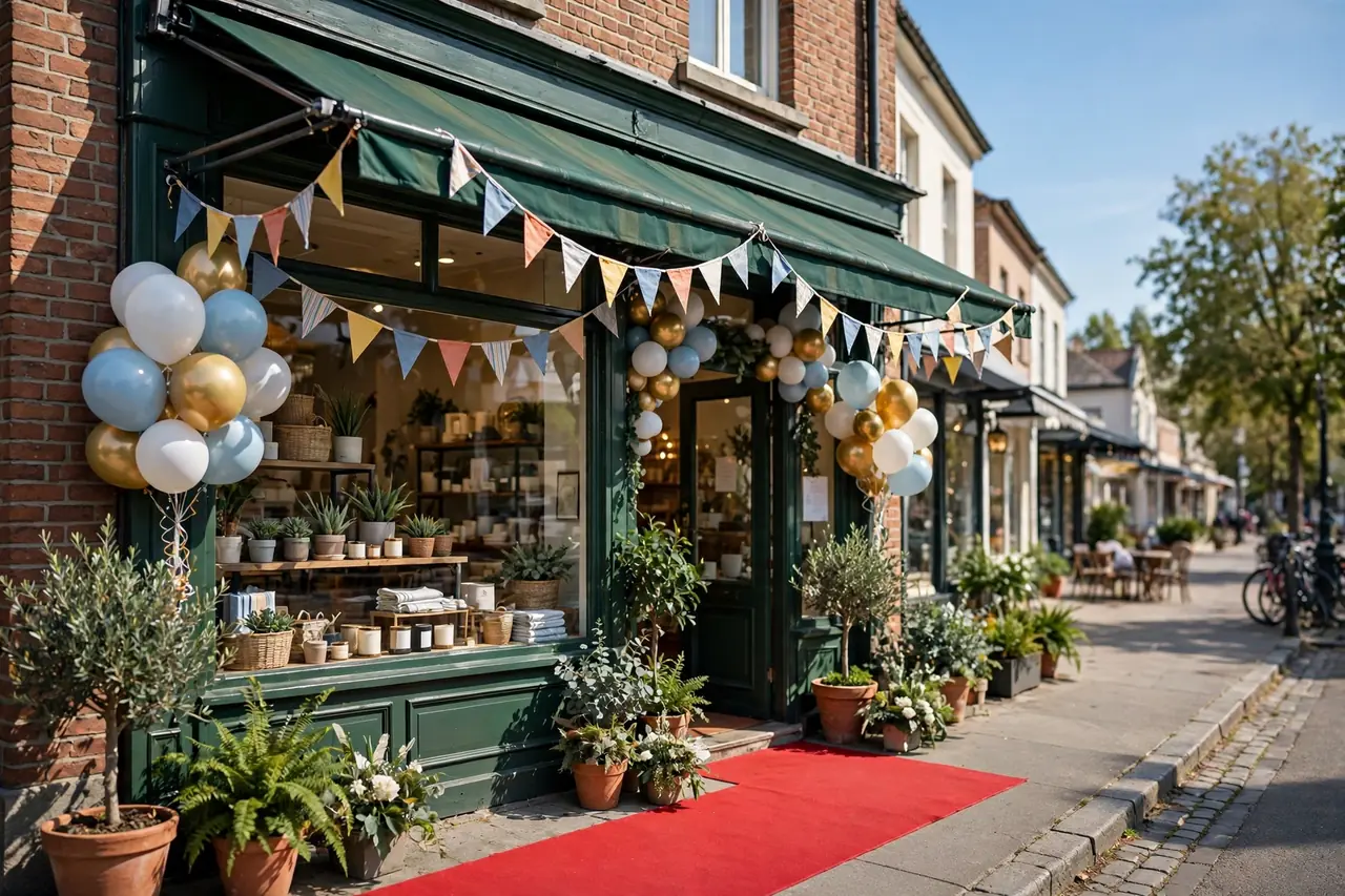 Grand Opening Decoration Ideas for Storefront