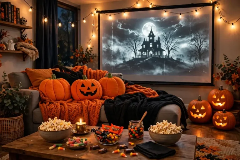 Halloween Movie Night Ideas: Setup, Snacks & Movies