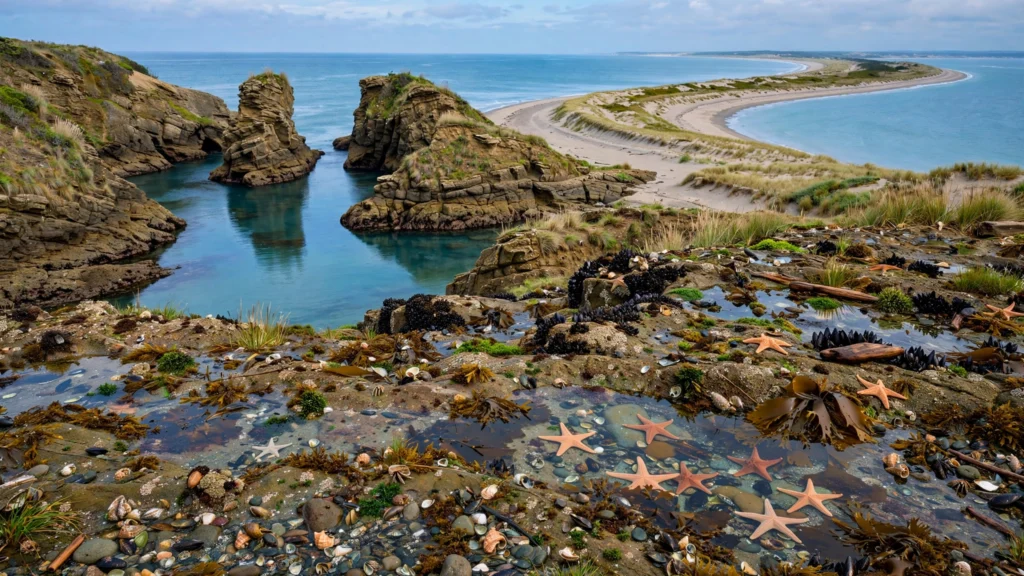 Hidden beaches in the US secluded shoreline
