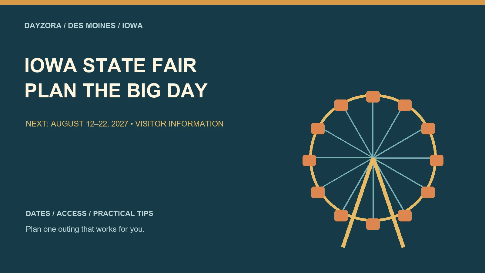 Iowa State Fair — original illustrated visitor guide