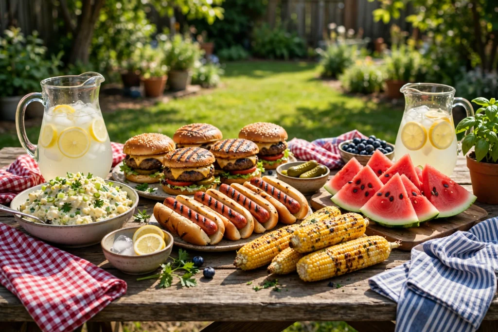 July 4th Cookout Menu