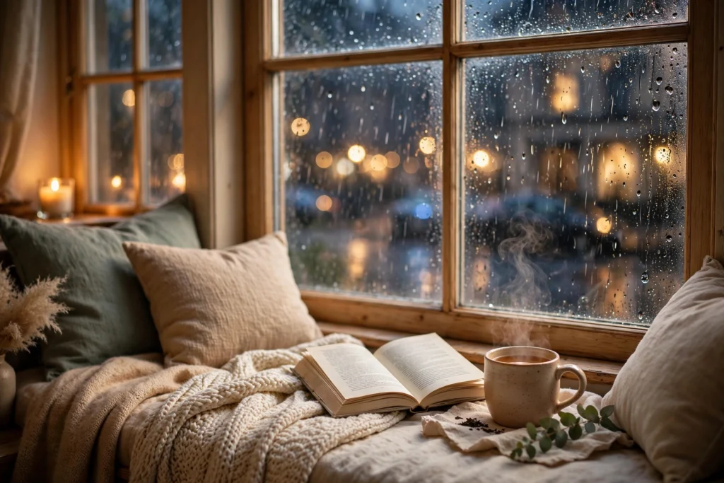 Cozy rainy day activities indoors