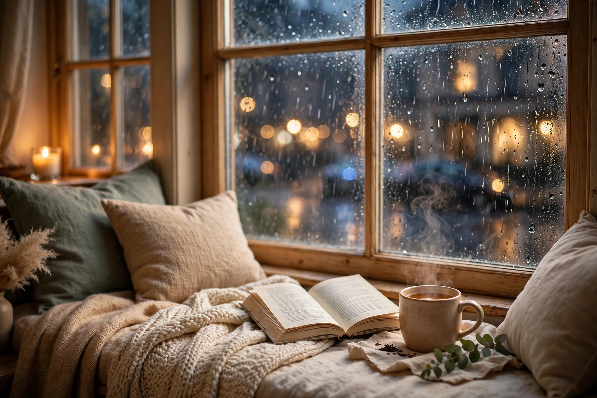 Cozy rainy day activities indoors