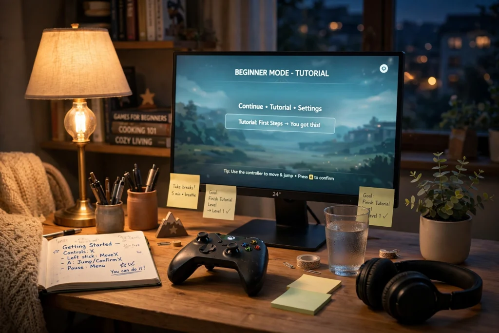 Adult gamer starting a gaming hobby at home