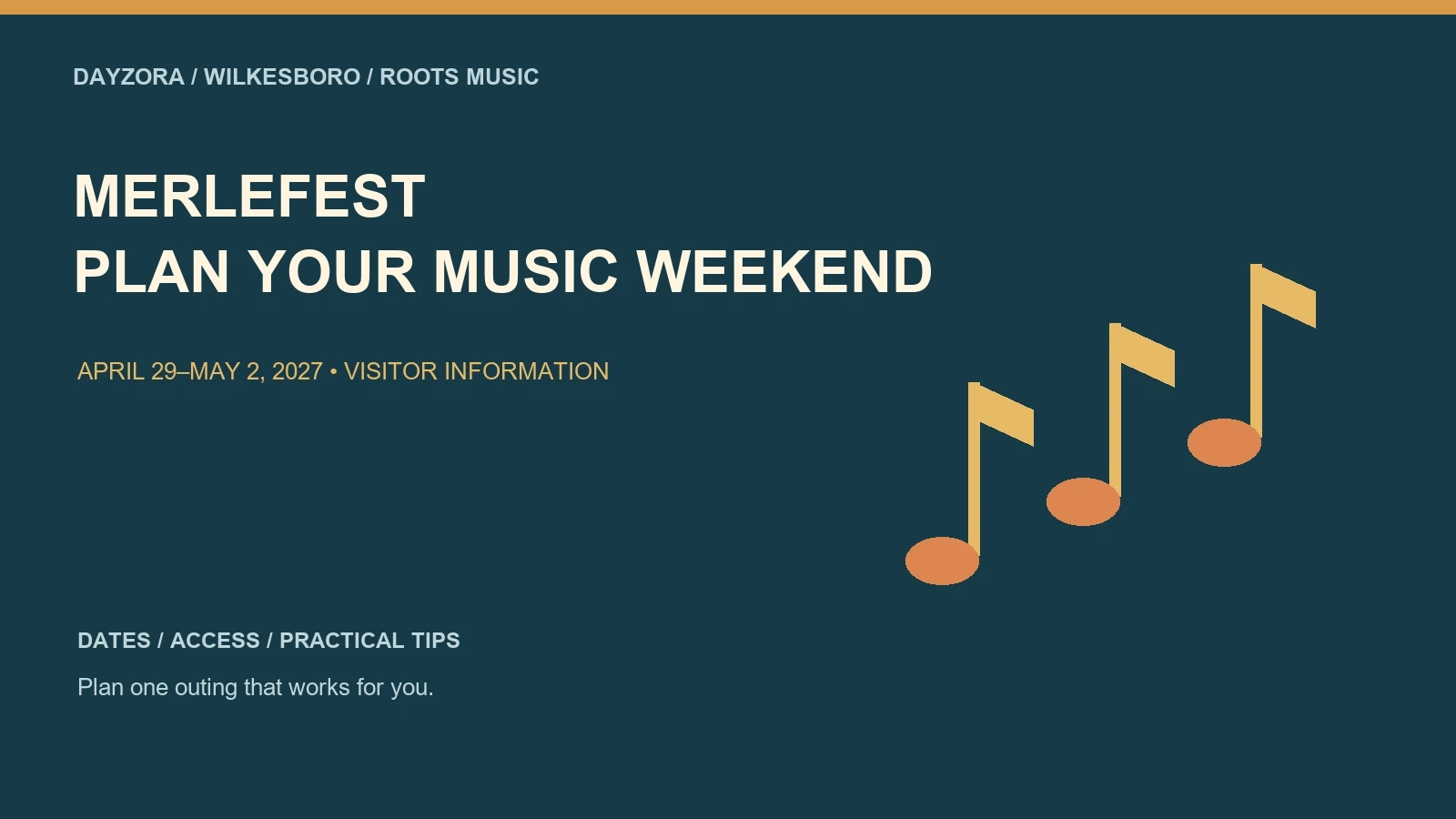 Merlefest — original illustrated visitor guide