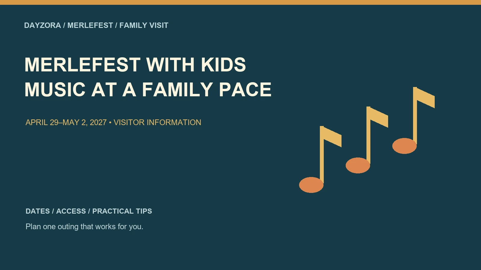 Merlefest With Kids — original illustrated visitor guide