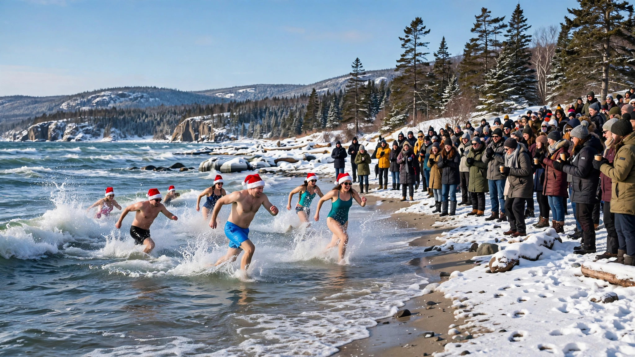 New Year Traditions in Canada: Polar Bear Dips & Niagara