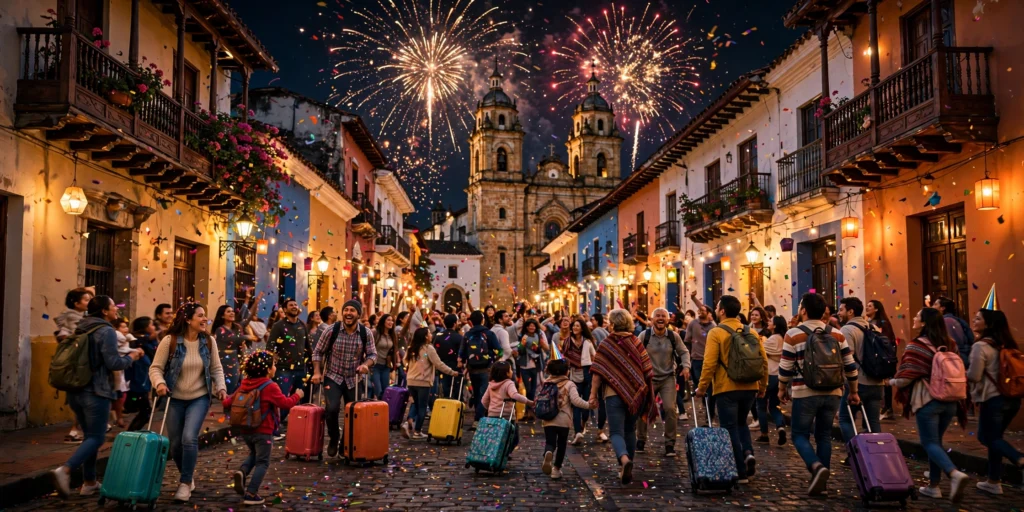 New Year Traditions in Colombia: Suitcase Walk & 3 Potatoes