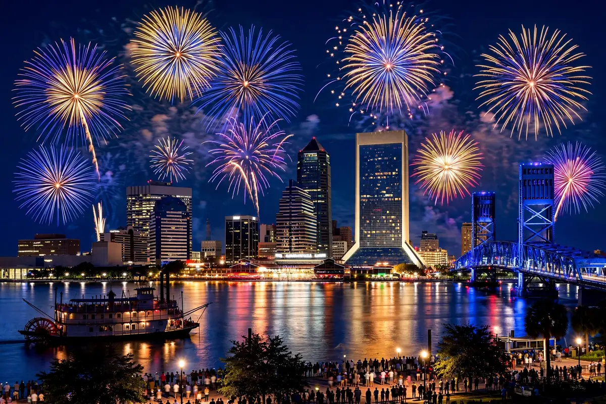 New Years Eve Events Jacksonville 2026: Fireworks Over the St. Johns River, the Shrimp Drop & Parties Across the 904