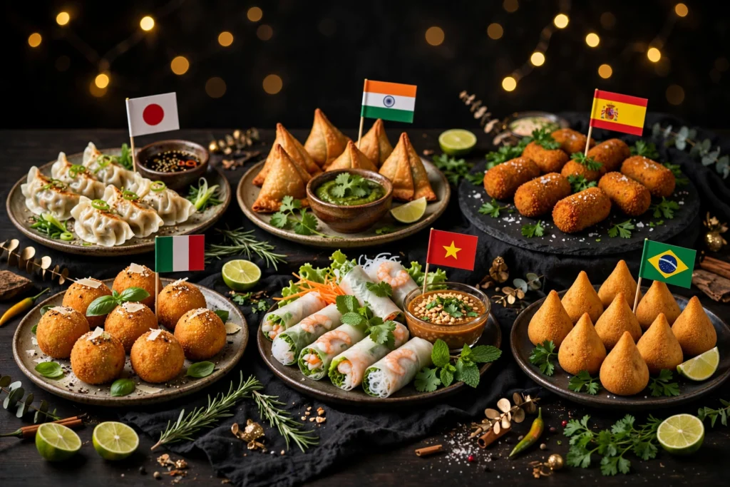 New Year's Eve finger foods from around the world