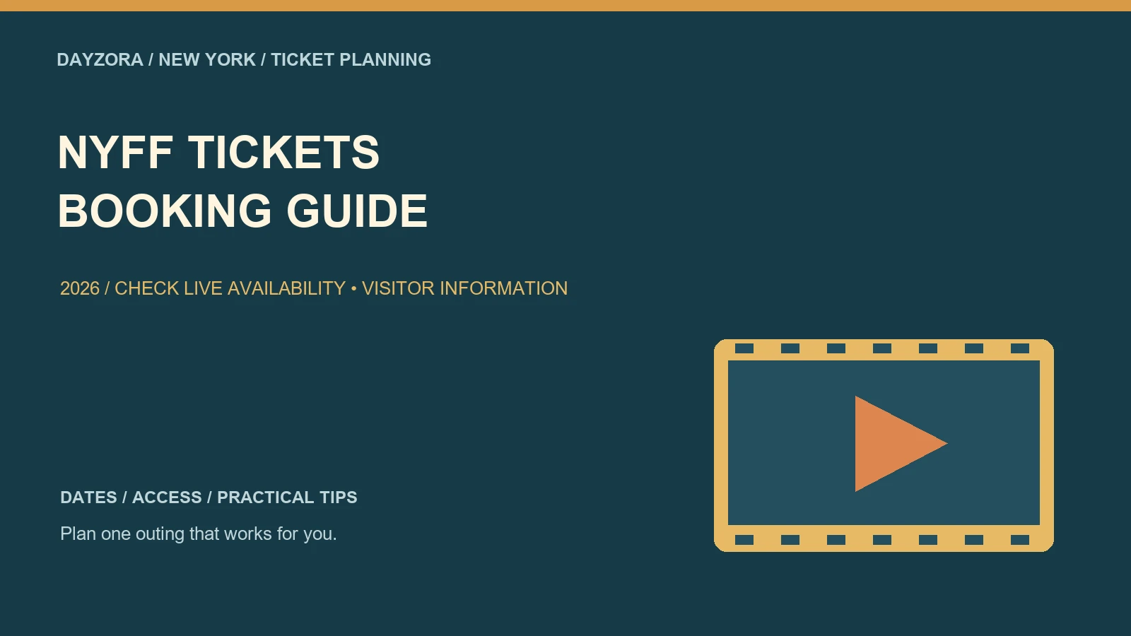 Nyff Tickets — original illustrated visitor guide