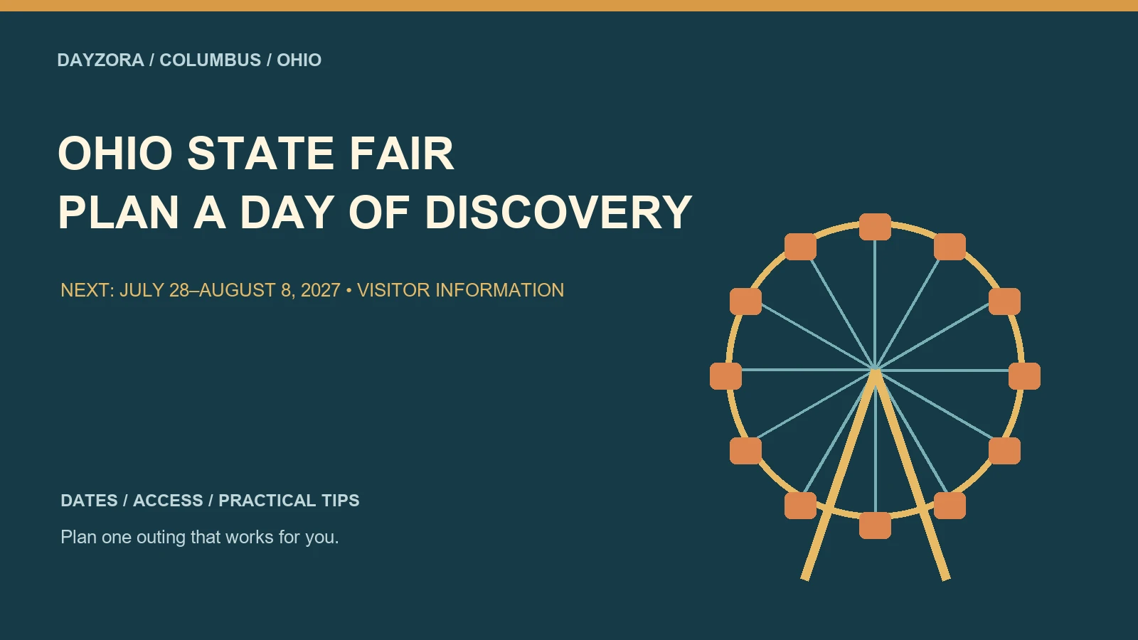 Ohio State Fair — original illustrated visitor guide