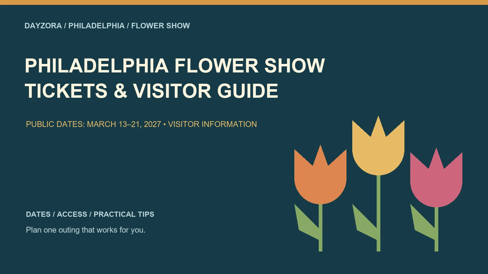 Philadelphia Flower Show — original illustrated visitor guide