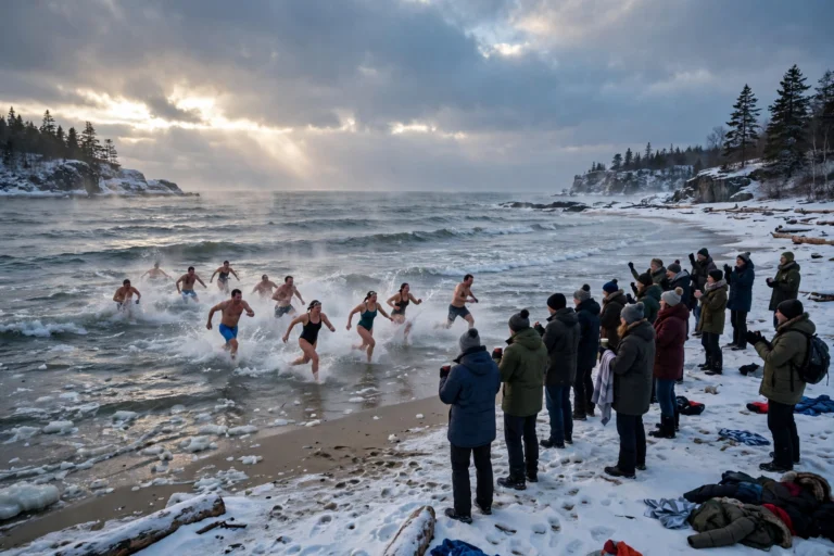 Polar bear plunges around the world: the New Year swim guide